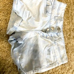 Light wash shorts